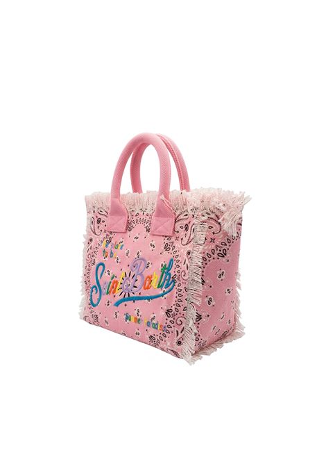 Borsa media in canvas SAINT BARTH | COL0001 COLETTE02567L BANDANNA ROUND MCOL 21